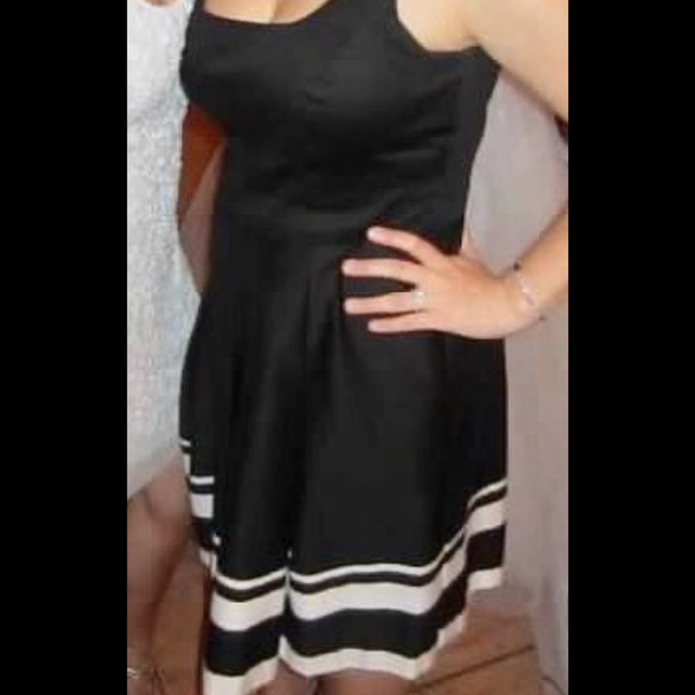 Ralph Lauren Elegant Black and White Sun Dress